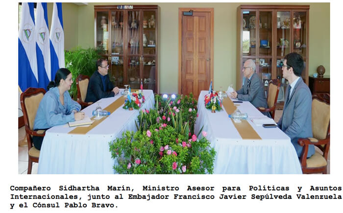visita-embajador-chile-cancilelria-nicaragua